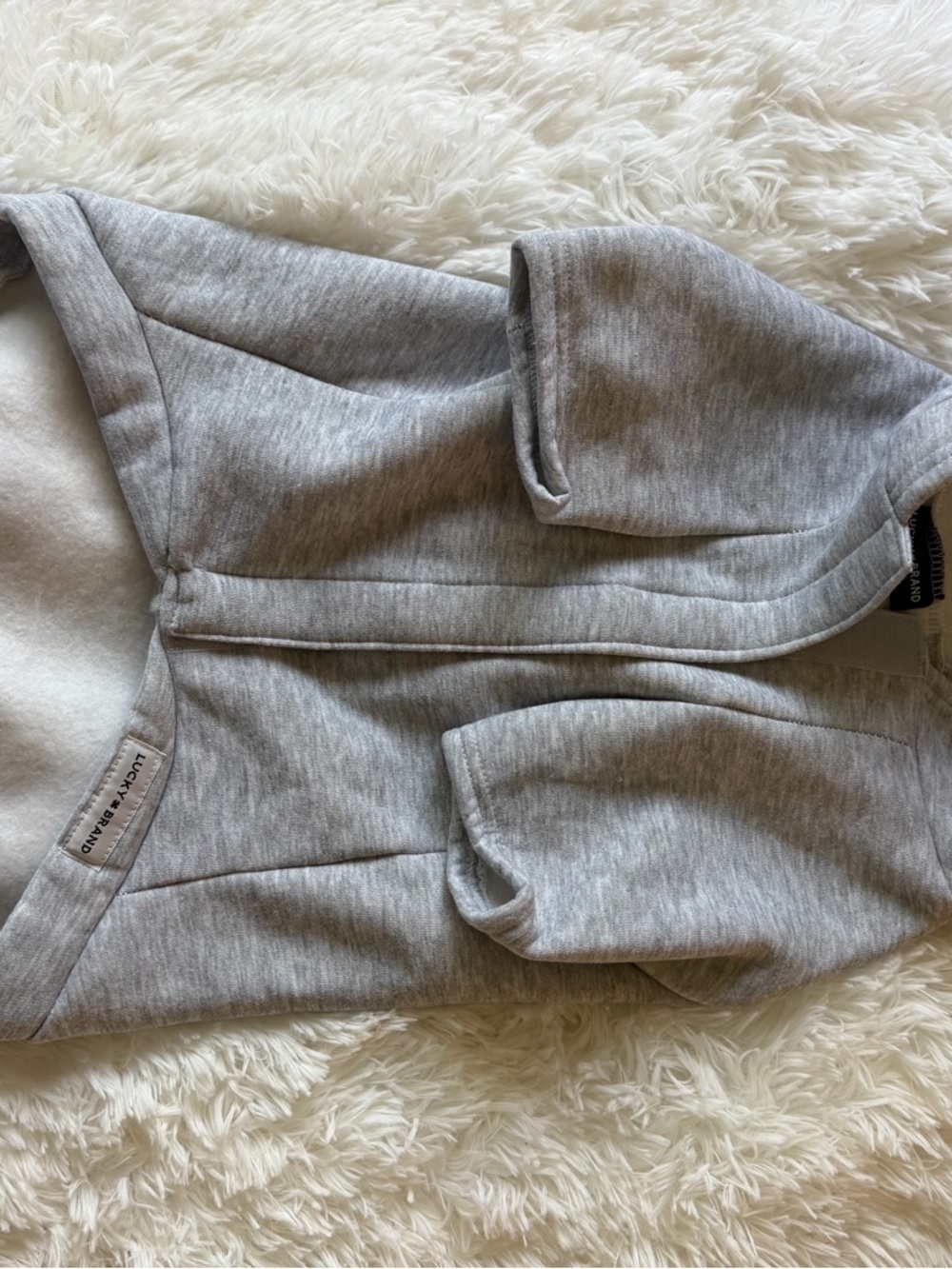 Lucky Brand Mountain Graphic Medium Dog Hoodie Gray - Picture 6 of 8
